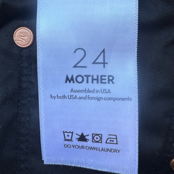 NWT $218 Black Mother The Insider Flood Fresh As A Daisy Jeans 24 - Picture 7 of 16